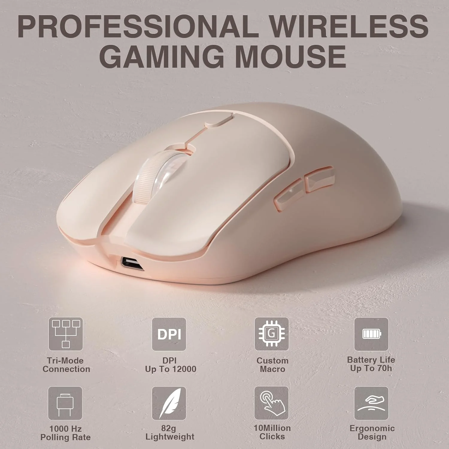 Laptop Accessories Mouse - AULA SC580X Tri-Mode Kabellose Gaming-Maus 12000DPI