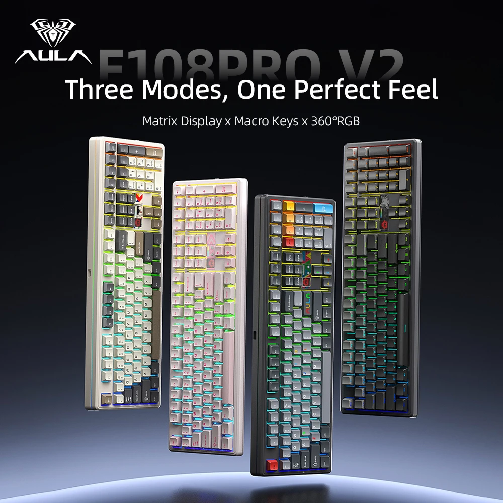 Laptop Accessories Uk - AULA F108 Pro V2 Mechanische Tastatur
